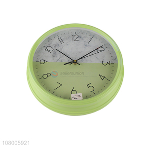 Low price direct sale green wall clock household art clock