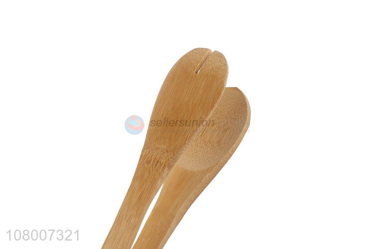 Online wholesale bamboo kitchen tools food tongs bread tongs for sale