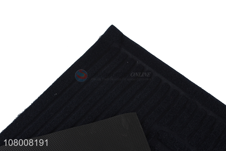 Factory wholesale balck home kitchen floor mat waterproof doormat