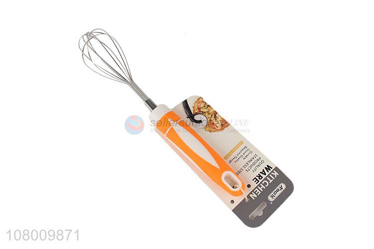 Wholesale kitchen utility tools stainless steel egg whisk egg beater