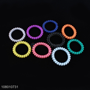 Wholesale Colorful Hair Ring Hair Rope Telephone Cord Hair Tie