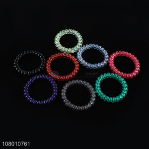 Top Quality Telephone Cord Hair Tie Cheap Hair Ring Hair Band