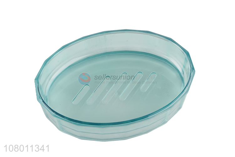 Wholesale price creative oval plastic soapbox for bathroom storage