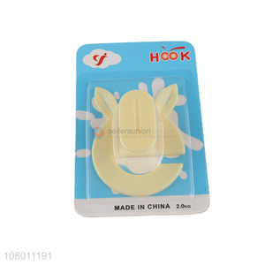 New design yellow plastic sticky hook cartoon creative hook set