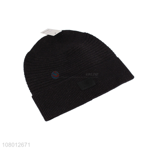 Most popular ribbed beanie ski skull cap winter hat autumn beanie