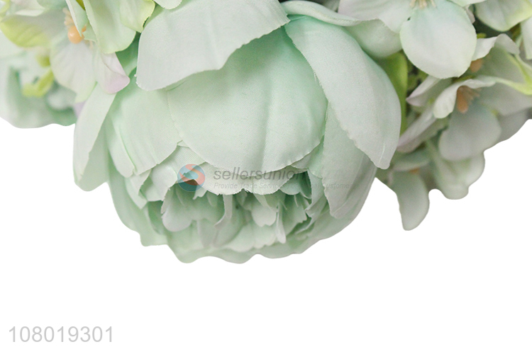 Wholesale lifelike artificial flower fake peony outdoor simulation peony