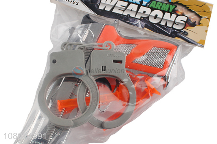 Low price plastic soft bullet gun toys police set toys for sale