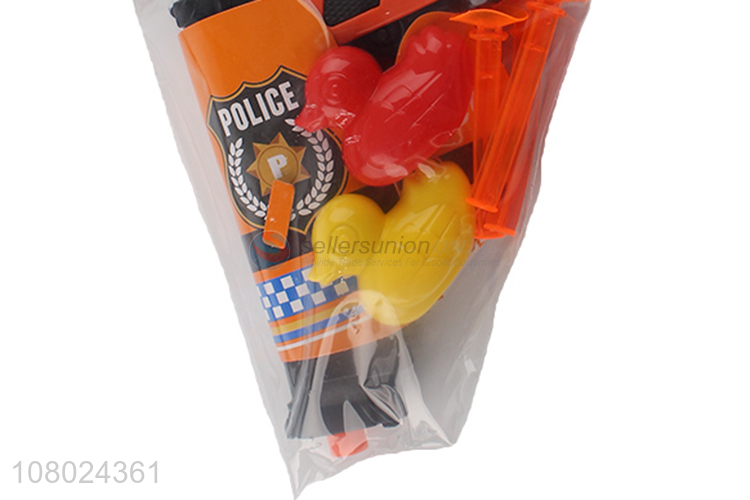 Factory price plastic kids role playing games police set toys