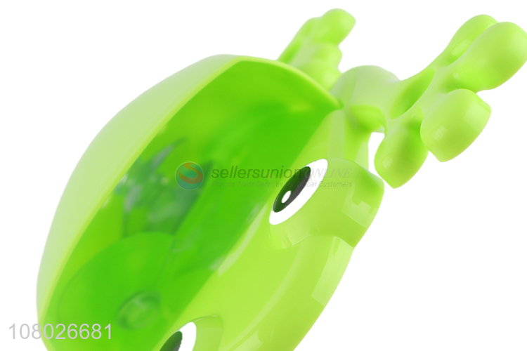 Wholesale bathroom product cartoon frog shaped plastic toothbrush holder