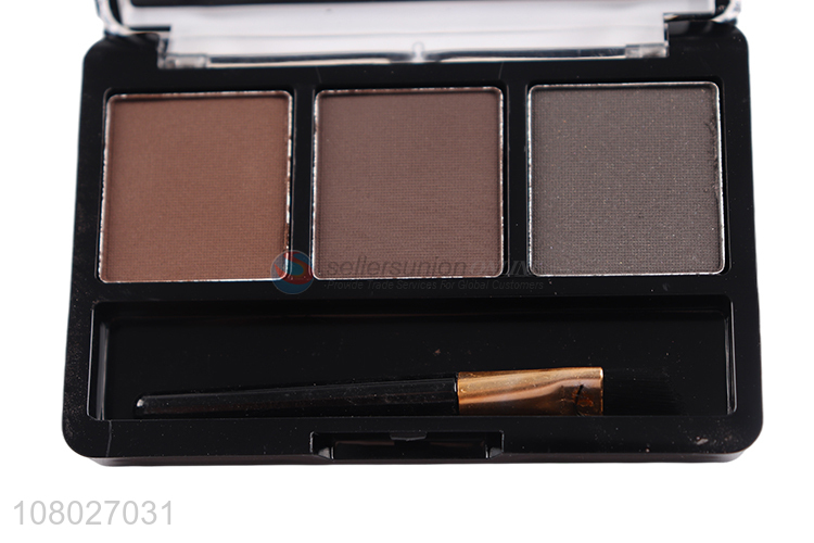 Wholesale 3 colors waterproof sweatproof long lasting eyebrow powder palette