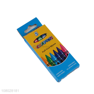 Hot selling 5pieces school students crayons set for drawing