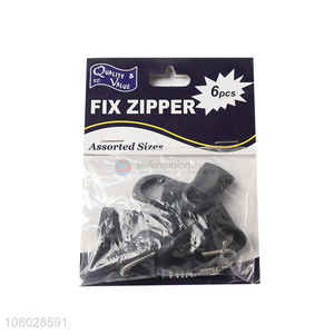 Popular products assorted size 6pieces zipper fixer wholesale