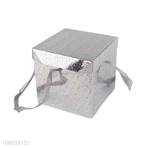 Good Sale Laser Silver Little Star Pattern Gift Box