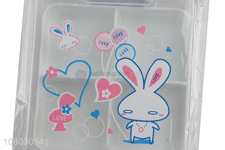 Wholesale from china plastic 4compartments pill box medicine box