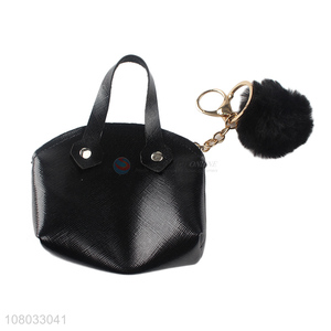 Yiwu export black simple portable coin purse pendant