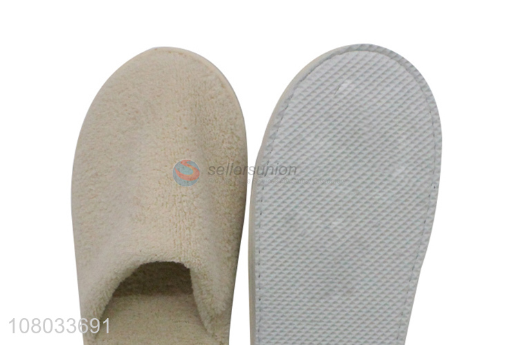 Hot items disposable household slippers cosy terry travel guest slippers