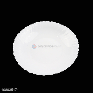 Yiwu wholesale white tableware glass plate dish for sale