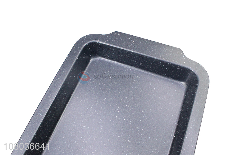 New Arrival Black Iron Non-stick Binaural Baking Pan