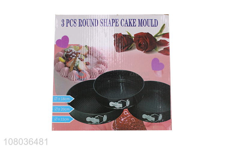 New creative iron non-stick round cake molds for sale