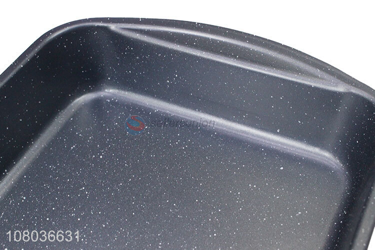 Wholesale black non-stick binaural plate for kitchen baking