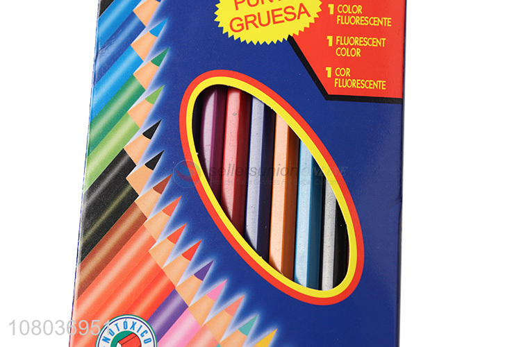 High Quality 12 Colors Pencils Set For Children