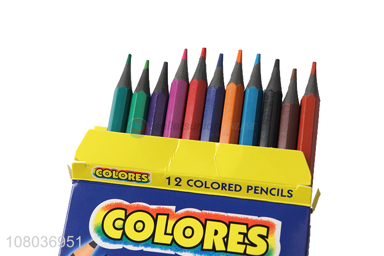 High Quality 12 Colors Pencils Set For Children