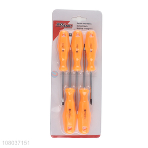 Good Sale 5 Pieces Non-Slip Handle Screw Driver Kit