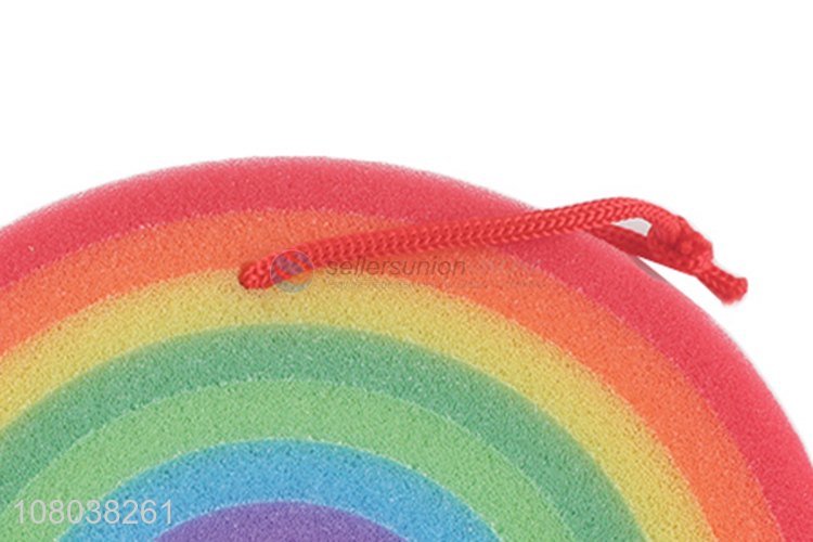 Fashion Rainbow Shape Cleaning Sponge For Kitchen