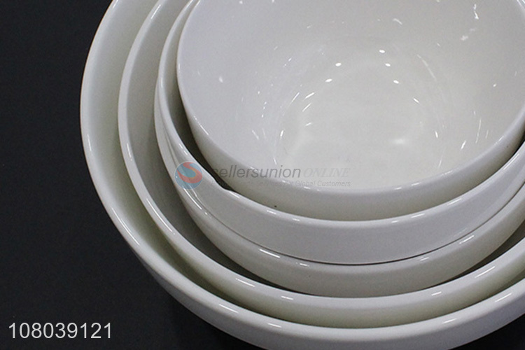 High quality round ceramic bowl household kitchen tableware