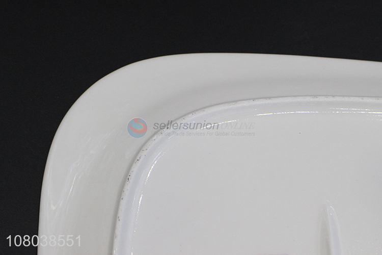 Hot Selling White Ceramic Plate Household Kitchen Tableware