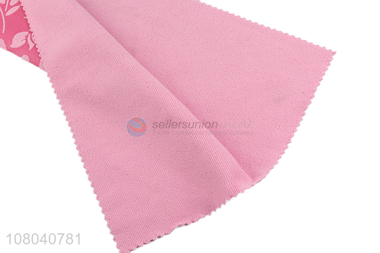 Factory direct sale pink printed kitchen cleaning towels