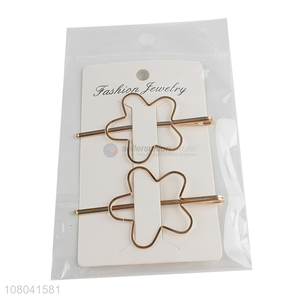 Hot selling flower shape alloy women hairpin hair clips