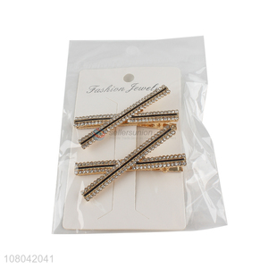 Top selling fashion x-shaped hair clips alloy hairpin