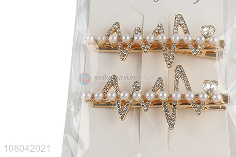 Yiwu market delicate design ladies hair decoration hairpin