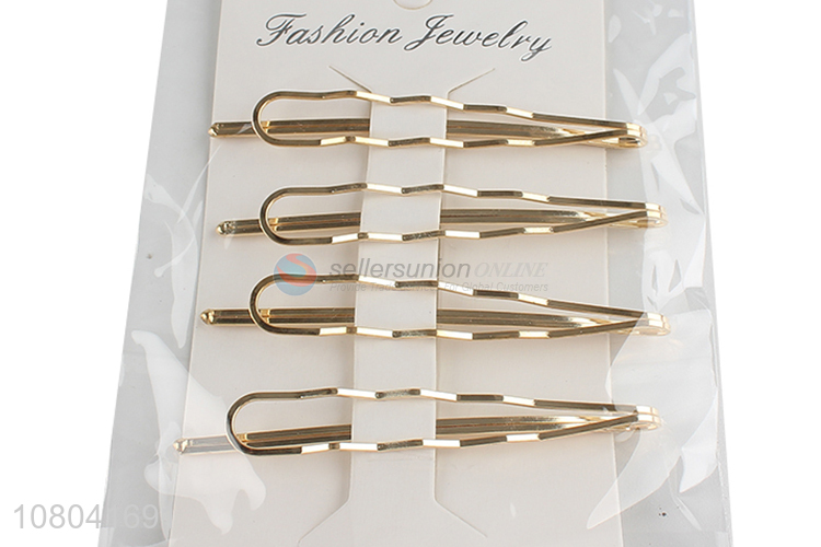 Yiwu wholesale creative golden women hairpin for decoration