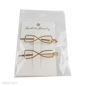 Top quality golden alloy girls hairpin hair accessories