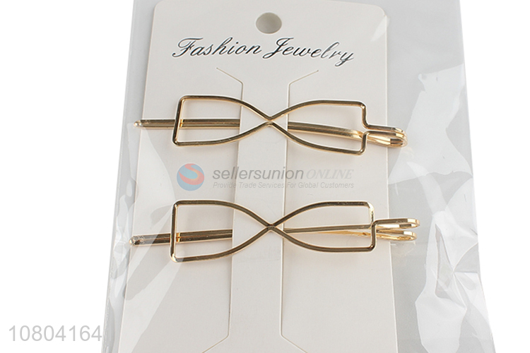 Top quality golden alloy girls hairpin hair accessories