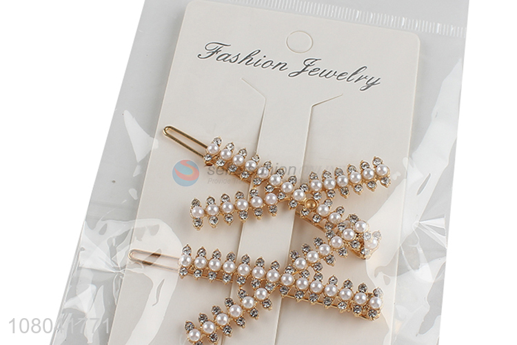 Most popular pearls hairpin women hair decoration wholesale