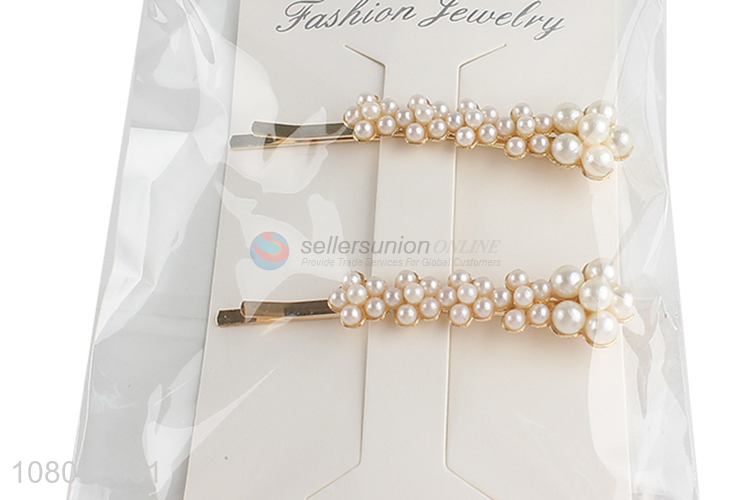 Top selling fashion pearl hairpin women wedding headwear