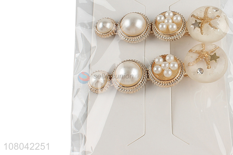 Hot items pearls hairpin fashion hair clips for decoration