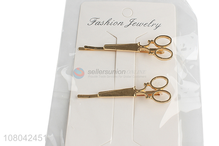 New arrival scissors shape creative hairpin for ladies