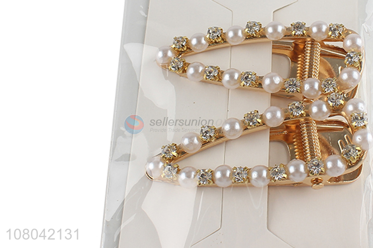 Hot items fashion delicate pearls hairpin women hair clips