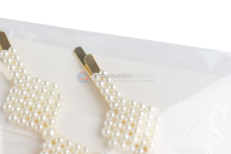 Wholesale from china custom pearl hairpin fashion headwear