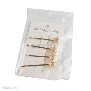 Fashion style alloy women star shape hairpin  hair clips