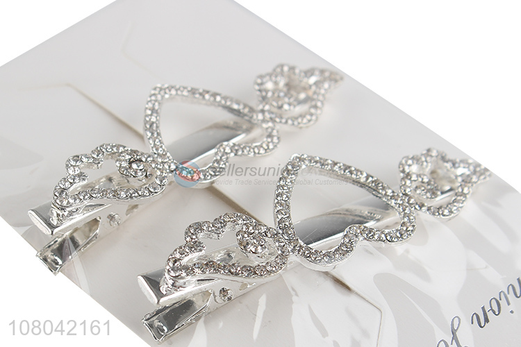 Latest products silver fashion jewelry women hairpin wholesale