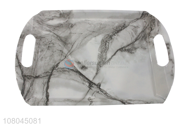 Latest Marbling Melamine Tray Fashion Serving Tray