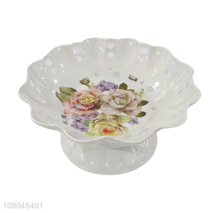 Good Sale Melamine Fruit Tray Food Dish With Base