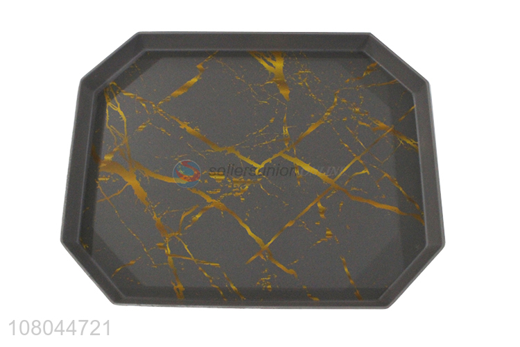 New Arrival Melamine Marbling Tray Restaurant Serving Tray