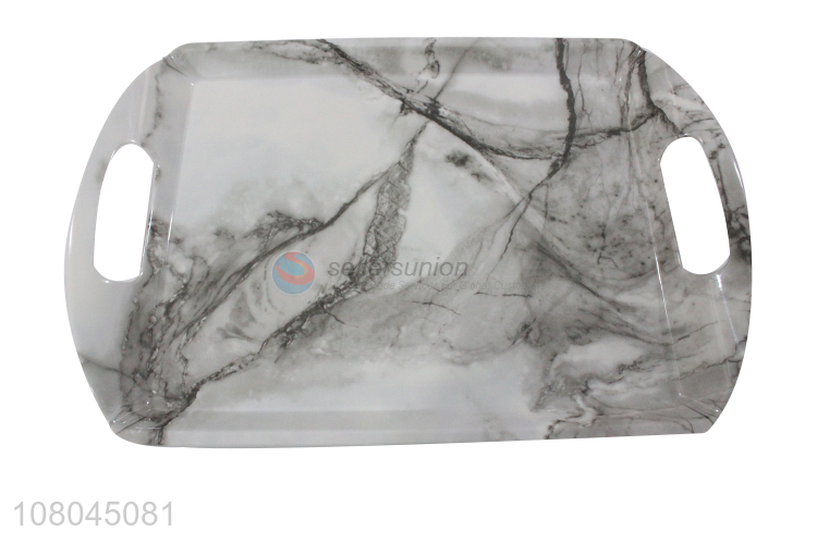 Latest Marbling Melamine Tray Fashion Serving Tray