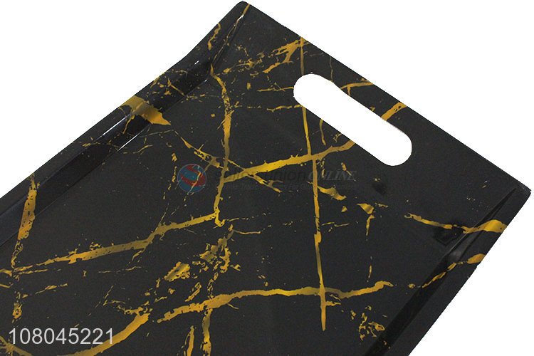 Wholesale Marbling Melamine Tray Popular Fast Food Trays